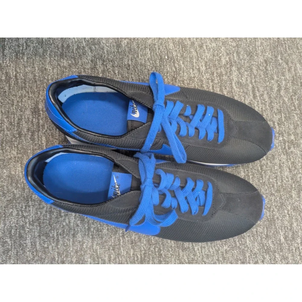Nike Waffle Trainer 2 Men's 10.5 Black Hyper Royal DQ5899-900 Retro